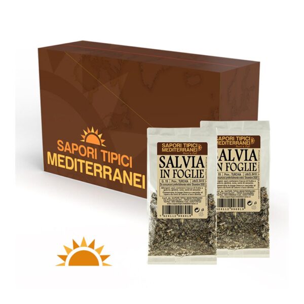 Box Salvia in foglie